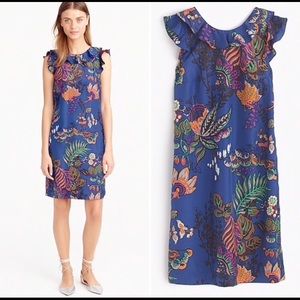 J. Crew Blue Floral Dress